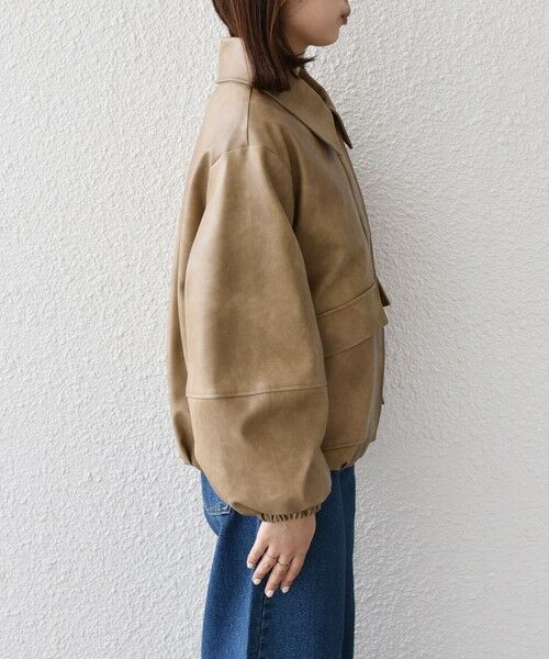 SHIPS / シップス レザーブルゾン・ジャケット | SHIPS Colors:バイカー ジャケット | 詳細24