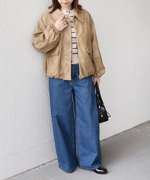 SHIPS / シップス レザーブルゾン・ジャケット | SHIPS Colors:バイカー ジャケット | 詳細25