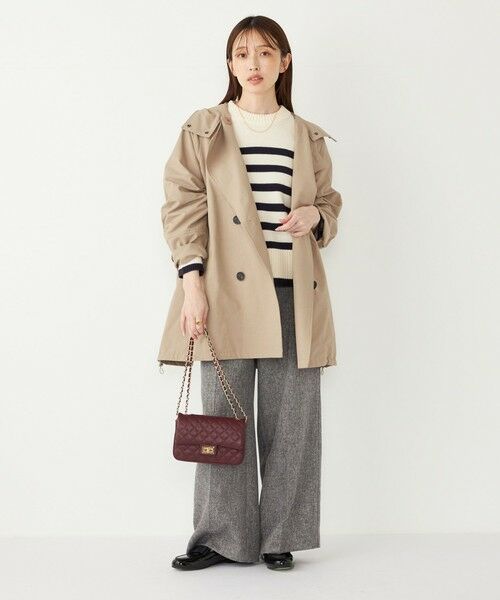 SHIPS / シップス トレンチコート | SHIPS Colors:フード トレンチ ハーフ コート | 詳細21
