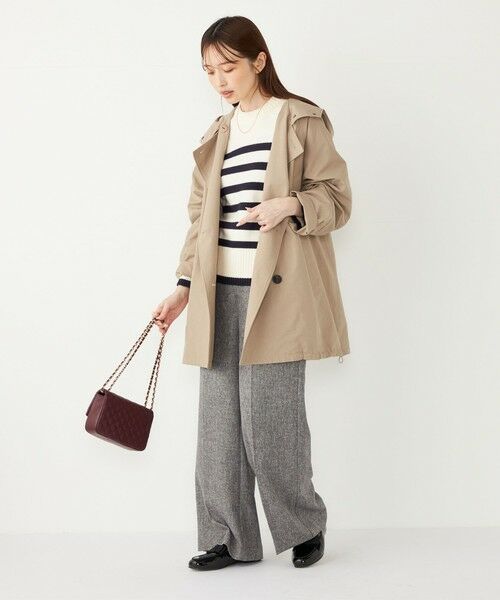 SHIPS / シップス トレンチコート | SHIPS Colors:フード トレンチ ハーフ コート | 詳細24