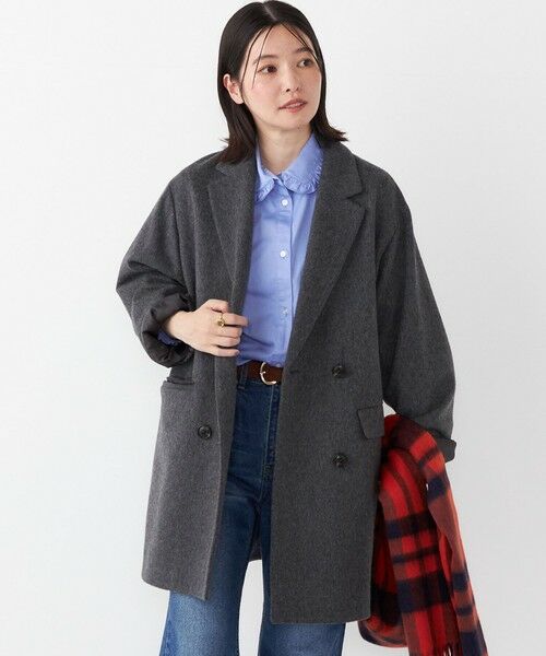SHIPS for women/シップスウィメン SHIPS Colors:SUPER100 テーラード コート◇ ダークグレー MEDIUM SHIPS for women/シップスウィメン SHIPS Colors:SUPER100 テーラード コート◇ ダークグレー MEDIUM
