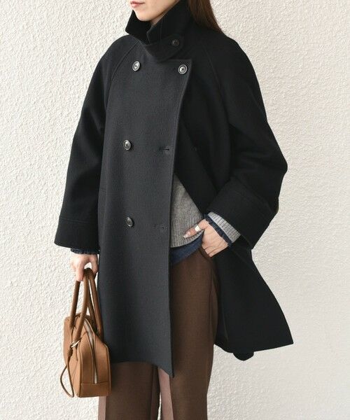SHIPS / シップス ステンカラーコート | SHIPS Colors:SUPER100 ラグランスリーブ ダブルボタン コート◇ | 詳細13