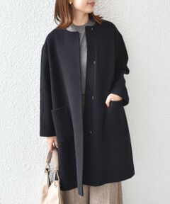 SHIPS / シップス その他アウター | SHIPS Colors:SUPER100 ウール ノーカラー コート◇