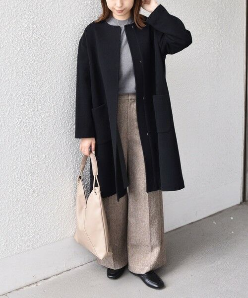 SHIPS / シップス その他アウター | SHIPS Colors:SUPER100 ウール ノーカラー コート◇ | 詳細3