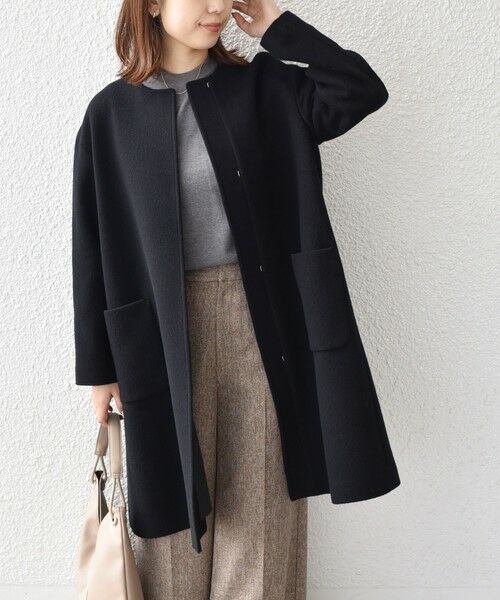 SHIPS / シップス その他アウター | SHIPS Colors:SUPER100 ウール ノーカラー コート◇ | 詳細4