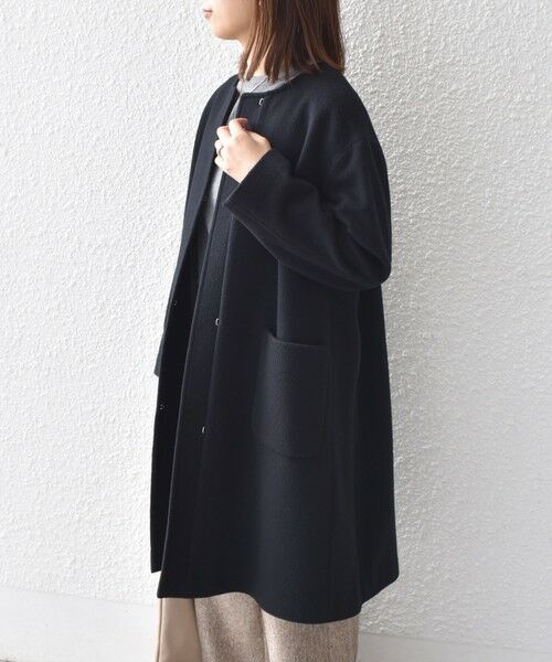 SHIPS / シップス その他アウター | SHIPS Colors:SUPER100 ウール ノーカラー コート◇ | 詳細5