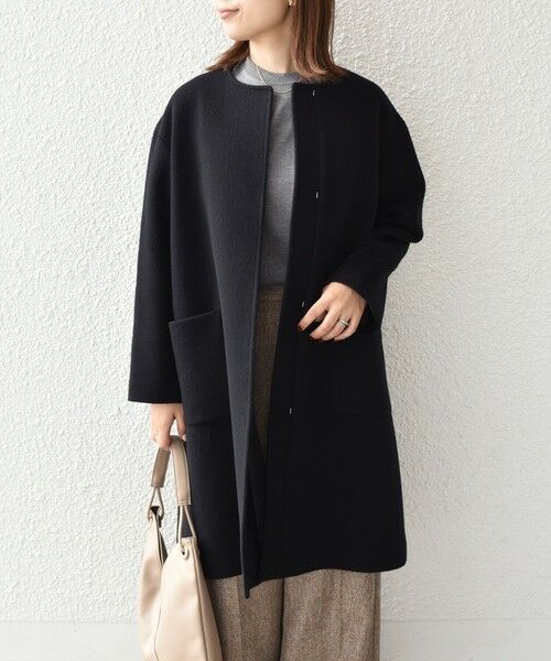 SHIPS / シップス その他アウター | SHIPS Colors:SUPER100 ウール ノーカラー コート◇ | 詳細6