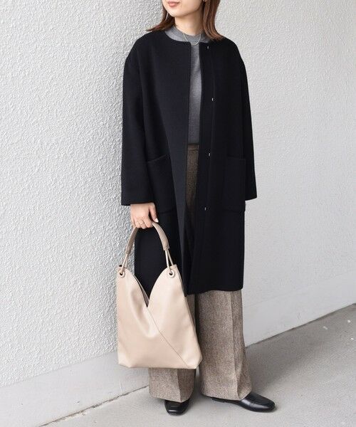 SHIPS / シップス その他アウター | SHIPS Colors:SUPER100 ウール ノーカラー コート◇ | 詳細8