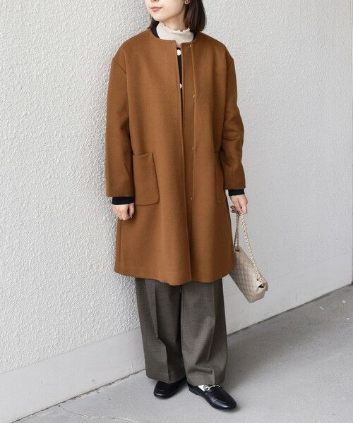 SHIPS / シップス その他アウター | SHIPS Colors:SUPER100 ウール ノーカラー コート◇ | 詳細19