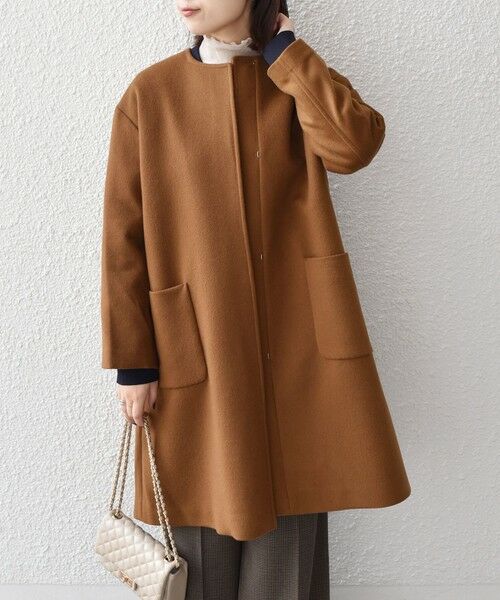 SHIPS / シップス その他アウター | SHIPS Colors:SUPER100 ウール ノーカラー コート◇ | 詳細20