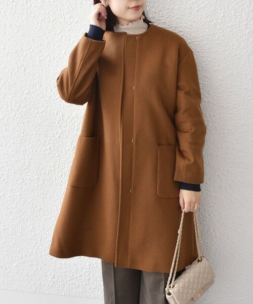 SHIPS / シップス その他アウター | SHIPS Colors:SUPER100 ウール ノーカラー コート◇ | 詳細21