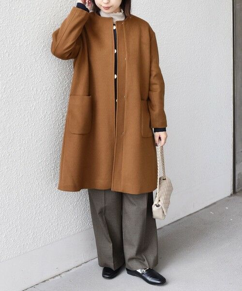 SHIPS / シップス その他アウター | SHIPS Colors:SUPER100 ウール ノーカラー コート◇ | 詳細23