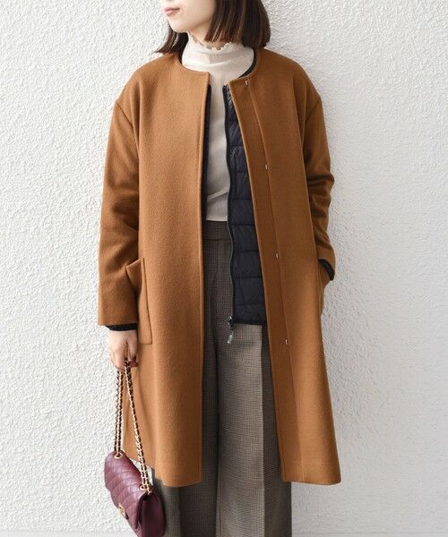 SHIPS / シップス その他アウター | SHIPS Colors:SUPER100 ウール ノーカラー コート◇ | 詳細24