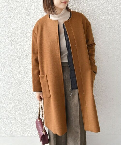 SHIPS / シップス その他アウター | SHIPS Colors:SUPER100 ウール ノーカラー コート◇ | 詳細25