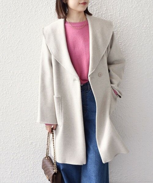 SHIPS / シップス その他アウター | SHIPS Colors:リバー ワイドカラー コート | 詳細12