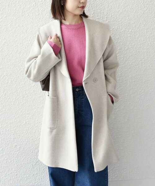 SHIPS / シップス その他アウター | SHIPS Colors:リバー ワイドカラー コート | 詳細15