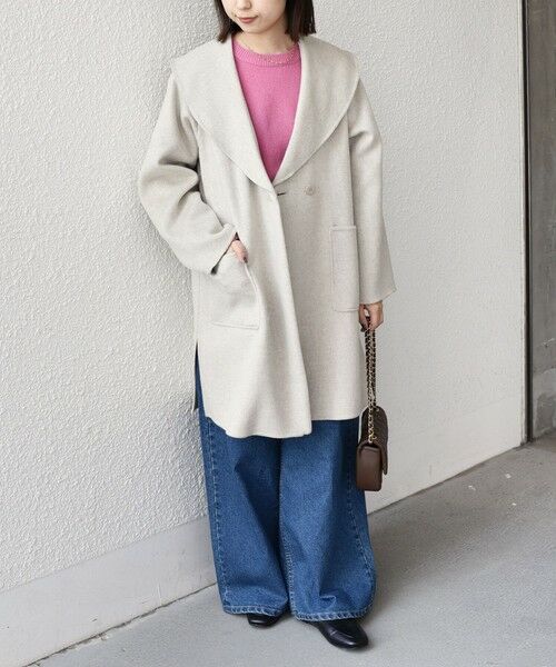 SHIPS / シップス その他アウター | SHIPS Colors:リバー ワイドカラー コート | 詳細17