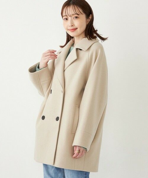 SHIPS / シップス ピーコート | SHIPS Colors:〈手洗い可能〉ジャージーメルトン ピーコート◇ | 詳細12