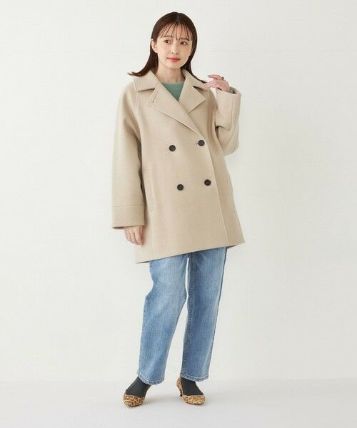 SHIPS / シップス ピーコート | SHIPS Colors:〈手洗い可能〉ジャージーメルトン ピーコート◇ | 詳細14