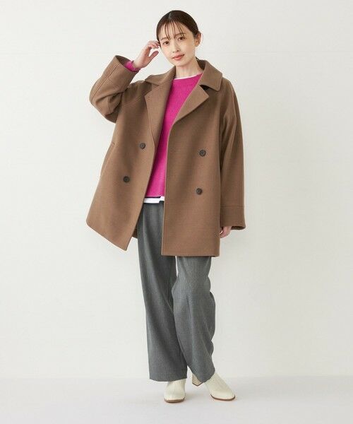 SHIPS / シップス ピーコート | SHIPS Colors:〈手洗い可能〉ジャージーメルトン ピーコート◇ | 詳細23