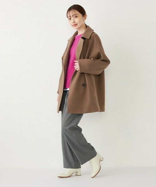 SHIPS / シップス ピーコート | SHIPS Colors:〈手洗い可能〉ジャージーメルトン ピーコート◇ | 詳細24