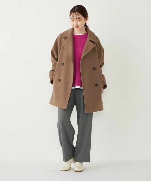 SHIPS / シップス ピーコート | SHIPS Colors:〈手洗い可能〉ジャージーメルトン ピーコート◇ | 詳細25