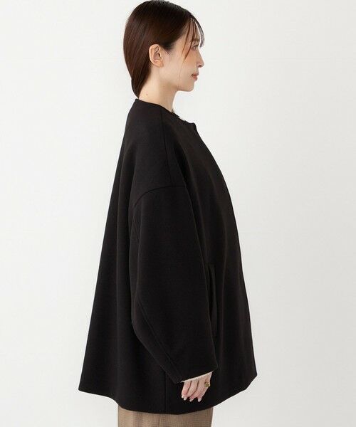 SHIPS / シップス その他アウター | SHIPS Colors:〈手洗い可能〉ジャージーメルトン ノーカラー コート◇ | 詳細14