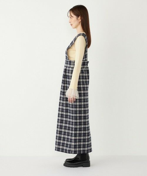 SHIPS / シップス ロング・マキシ丈ワンピース | SHIPS Colors:〈手洗い可能〉リンク チェック ジャンパー スカート | 詳細15
