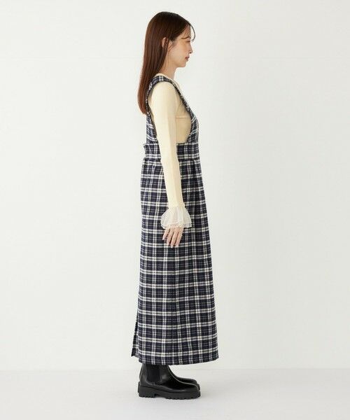 SHIPS / シップス ロング・マキシ丈ワンピース | SHIPS Colors:〈手洗い可能〉リンク チェック ジャンパー スカート | 詳細17