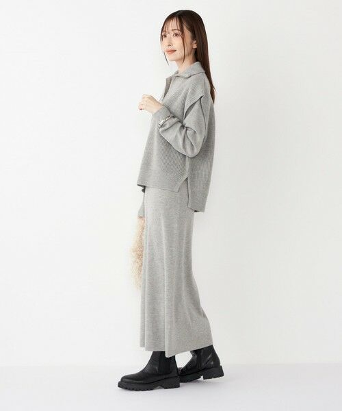 SHIPS / シップス ロング・マキシ丈ワンピース | SHIPS Colors:〈手洗い可能〉ベスト × ニット ワンピース セット◇ | 詳細14