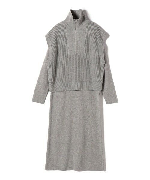 SHIPS / シップス ロング・マキシ丈ワンピース | SHIPS Colors:〈手洗い可能〉ベスト × ニット ワンピース セット◇ | 詳細3