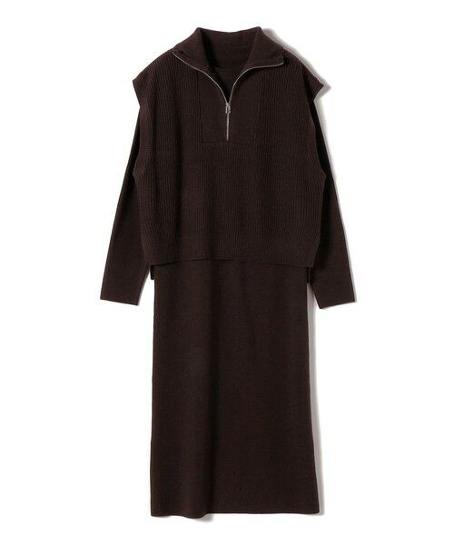 SHIPS / シップス ロング・マキシ丈ワンピース | SHIPS Colors:〈手洗い可能〉ベスト × ニット ワンピース セット◇ | 詳細17