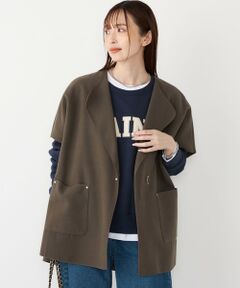 SHIPS / シップス ポンチョ | SHIPS Colors:ダブルフェイス ウールライク オーバー ジレ