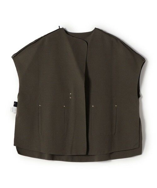 SHIPS / シップス ポンチョ | SHIPS Colors:ダブルフェイス ウールライク オーバー ジレ | 詳細4