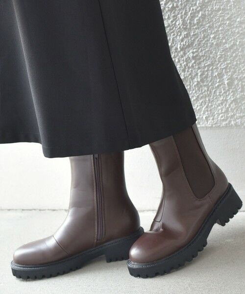 SHIPS for women/シップスウィメン SHIPS Colors:サイドゴア ブーツ ブラウン 38