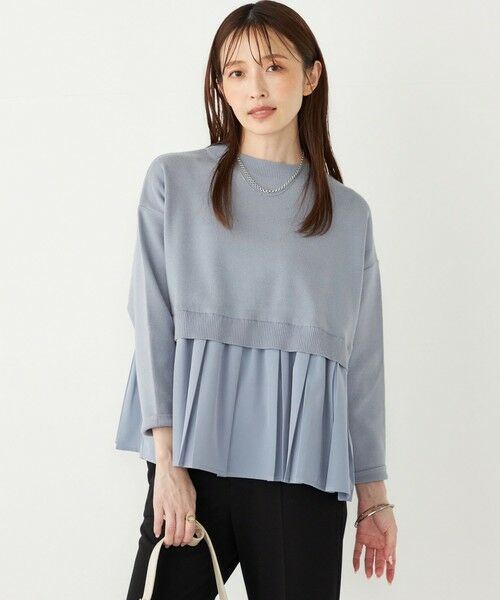 SHIPS / シップス ニット・セーター | SHIPS Colors:〈手洗い可能〉ヘムプリーツ ボートネック ニット | 詳細12