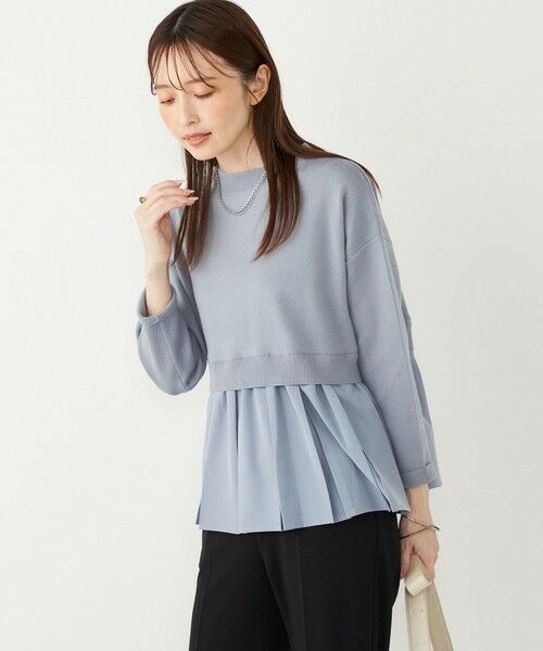 SHIPS / シップス ニット・セーター | SHIPS Colors:〈手洗い可能〉ヘムプリーツ ボートネック ニット | 詳細13