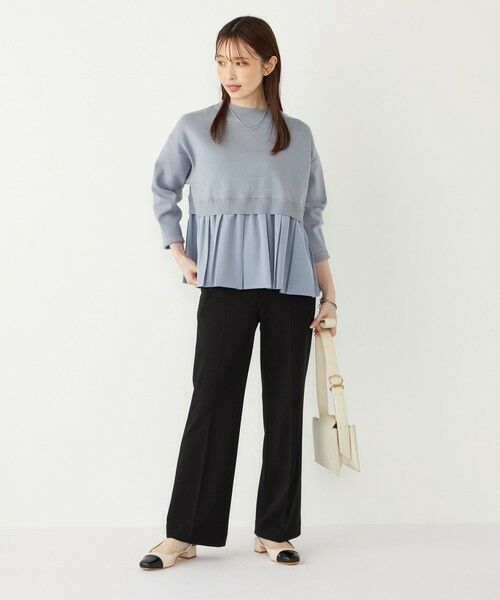 SHIPS / シップス ニット・セーター | SHIPS Colors:〈手洗い可能〉ヘムプリーツ ボートネック ニット | 詳細14