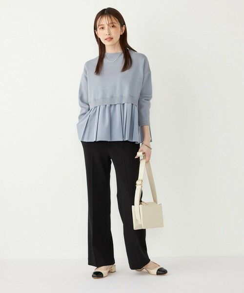 SHIPS / シップス ニット・セーター | SHIPS Colors:〈手洗い可能〉ヘムプリーツ ボートネック ニット | 詳細15