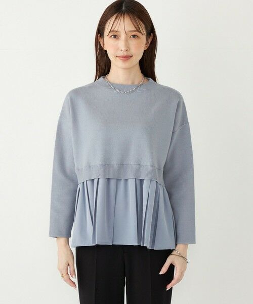 SHIPS / シップス ニット・セーター | SHIPS Colors:〈手洗い可能〉ヘムプリーツ ボートネック ニット | 詳細8