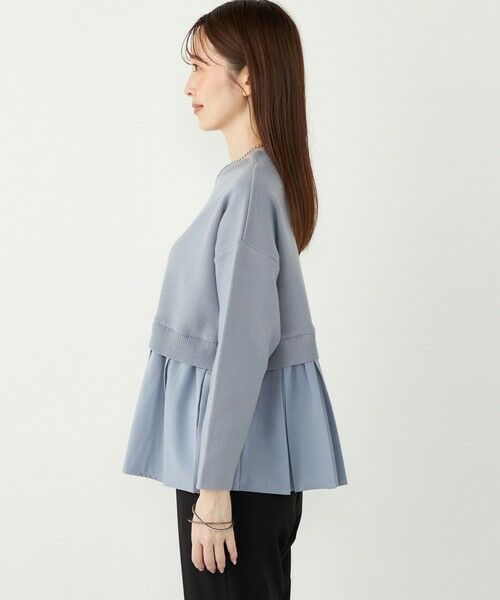 SHIPS / シップス ニット・セーター | SHIPS Colors:〈手洗い可能〉ヘムプリーツ ボートネック ニット | 詳細9