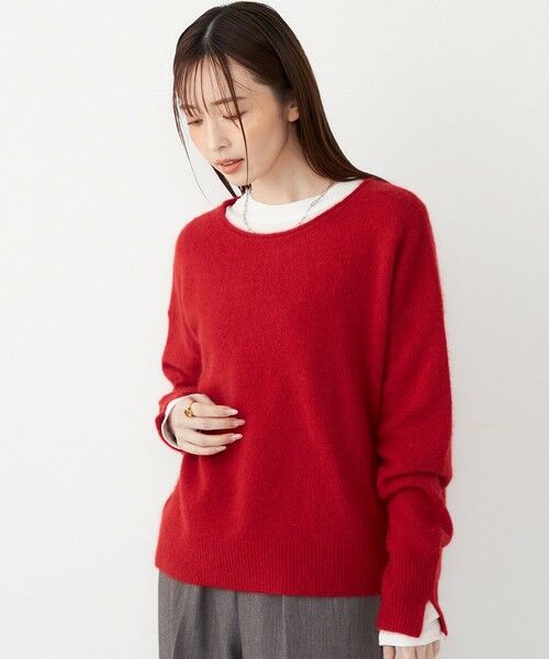 SHIPS / シップス ニット・セーター | SHIPS Colors:フォックス アンゴラ ボートネック ニット◇ | 詳細9