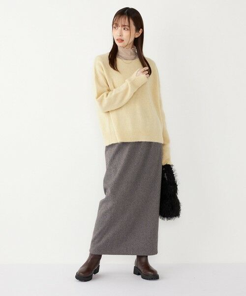 SHIPS / シップス ニット・セーター | SHIPS Colors:フォックス アンゴラ ボートネック ニット◇ | 詳細20