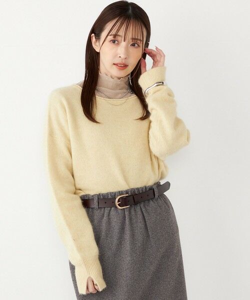 SHIPS / シップス ニット・セーター | SHIPS Colors:フォックス アンゴラ ボートネック ニット◇ | 詳細23