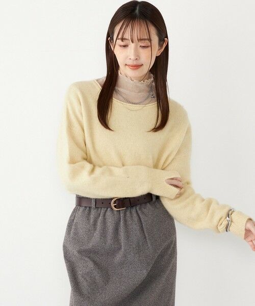 SHIPS / シップス ニット・セーター | SHIPS Colors:フォックス アンゴラ ボートネック ニット◇ | 詳細24