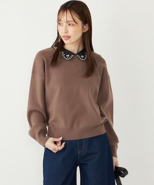 SHIPS / シップス ニット・セーター | SHIPS Colors:〈手洗い可能〉ビジュー カラー ニット◇ | 詳細14