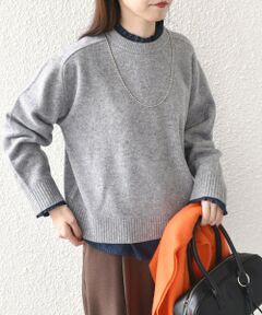 SHIPS / シップス ニット・セーター | SHIPS Colors:〈手洗い可能〉CASHMILE(R) サドルショルダー ニット