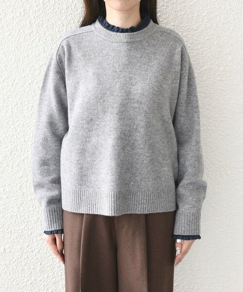 SHIPS / シップス ニット・セーター | SHIPS Colors:〈手洗い可能〉CASHMILE(R) サドルショルダー ニット | 詳細4