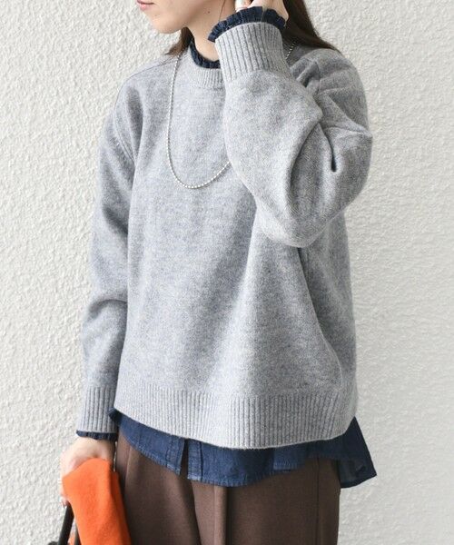 SHIPS / シップス ニット・セーター | SHIPS Colors:〈手洗い可能〉CASHMILE(R) サドルショルダー ニット | 詳細9