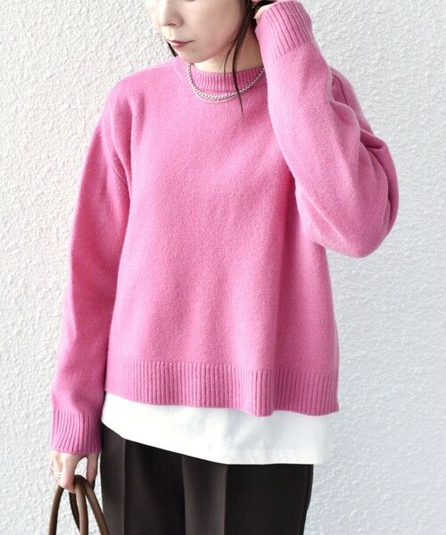 SHIPS / シップス ニット・セーター | SHIPS Colors:〈手洗い可能〉CASHMILE(R) サドルショルダー ニット | 詳細18